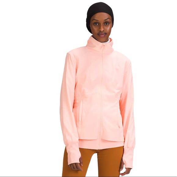 lululemon athletica Jackets & Blazers - Lululemon Athletica Sights Unseen Jacket Dew Pink Size 16 P2P: 22” Slim Fit